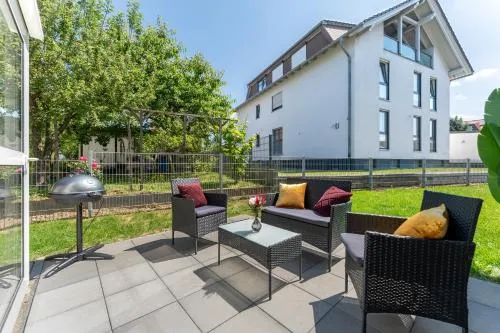 flair Apartment Blossom I BBQ I 2xParken I Terrasse I Kaffee I Waschmaschine I Disney plus in Fulda, Deutschland