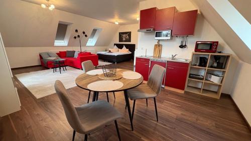 Kitchen, Haus am Roblinsee - Ferienwohnungen in Furstenberg in Furstenberg-Havel
