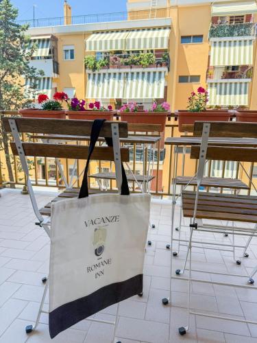 شرفة/ تراس, Roma Ostia Vacanze Romane Inn in أوستيا