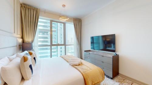 Vacationer I Glamorous 2 Bedroom I Steps from Barasti Beach I Marina Views, Dubaj (zdjęcie 10)