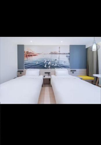2 twin beds
