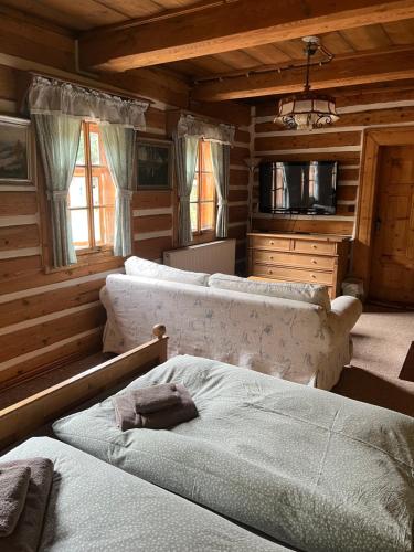 1 queen bed, 1 sofa bed