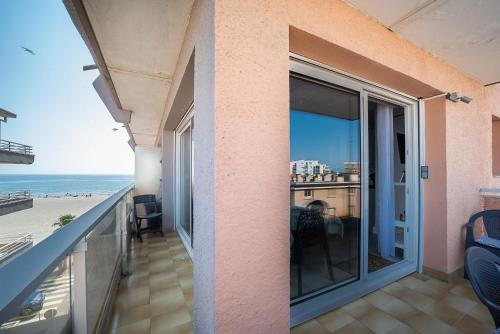 Balkon/terasa, Bleu Mer - Jolie T2 à la Plage (Bleu Mer - Jolie T2 a la Plage) in Les Arenes