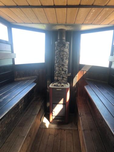 Sauna, Privaatne liivarand, saun ja kumblustunn - Pusi Puhkemaja Peipsi aares in Kallaste