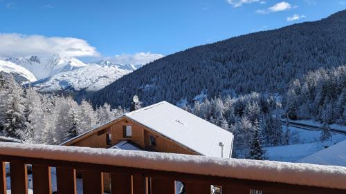 Balkons/terase, Lovely spacious apartment (+garage) in La Plagne in Mâcot-la-Plagne