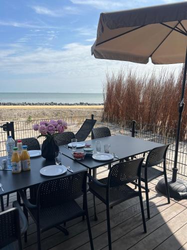 Enkhuizer Strand BeachHouse Strandgut mit Zaun Nr 400