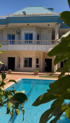 Pohled zvenku, Blue Villa in Nakhleh