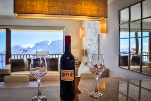 HOM I Edif Valle Blanco 3D2B jacuzzi SKI IN y OUT VB104 in Valle Nevado