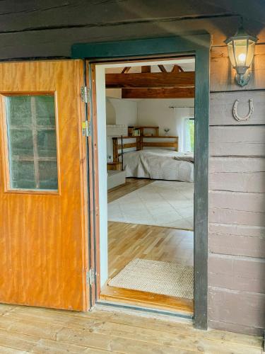 Exterior view, Log Cabin By Gota Canal in Norrkoping