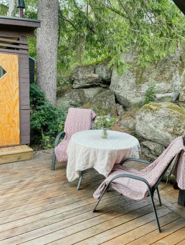 Exterior view, Log Cabin By Gota Canal in Norrkoping