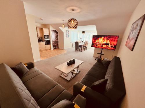 Middlesbrough Spacious Flat 2 bedrooms & 2 bathrooms & Free Private Parking & Wifi