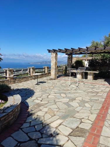 Stone vila with view - Pelion - Volos in Agios Vlasios