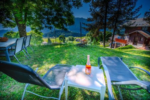 Studio loft avec sauna & terrasses alpines in Leysin, Schweiz