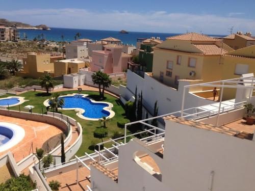 مسبح, Precioso apartamento con vistas al mar in San Juan de los Terreros