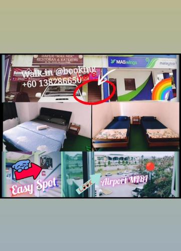 A szálláshely kívülről, Tabun Homestay near Miri repülőtér