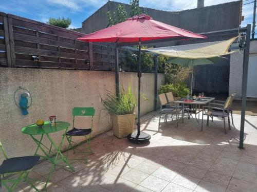 Charming villa in Agde near Vogue