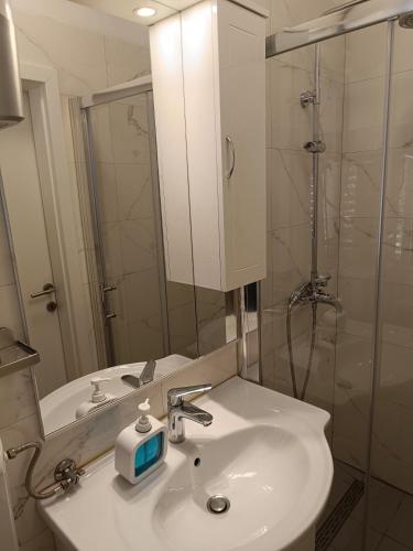 浴室, Apartman Paola in 洛夫蘭