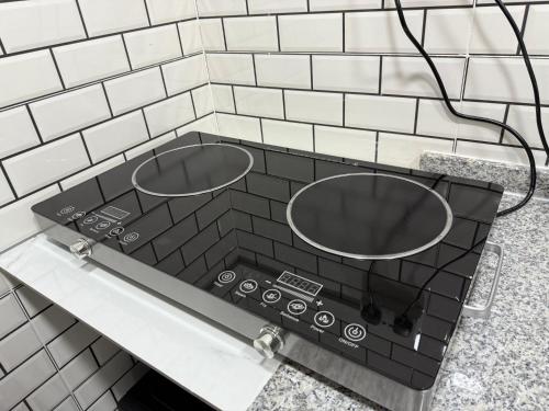 Kitchen, Brand new - Stylish Studio Near to Yas & Airport near Al Raha Mall