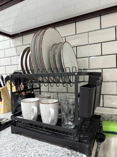 Kitchen, Brand new - Stylish Studio Near to Yas & Airport near Al Raha Mall