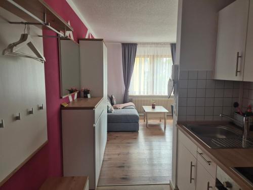 廚房, Apartment Rosalie Burgblick EuropaPark in ca 15min erreichbar in 肯辛根