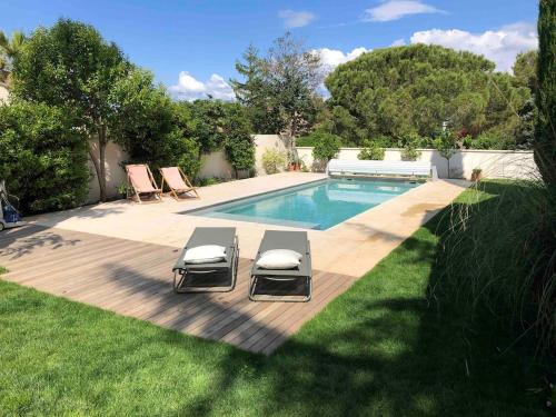 Villa 6 chambres et piscine entre la mer et la ville - Location, gîte - Pérols