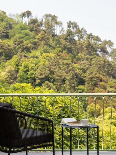 balkon/terras, Villa Borgovecchio B&B in Capanne