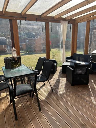 Domki trzy jeziora z zewnętrznym SPA - sauna, balia do schładzania i jacuzzi