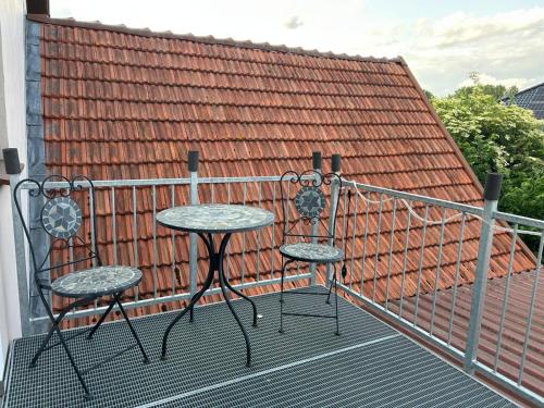 Altan/terrasse, Gasthaus Bergmann in Rahden