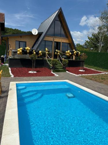 A-Frame Wellness Villa with Private Pool, Sauna & Jacuzzi near Belgrade