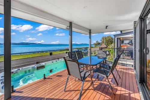 Floor plans, Peace In Paradise near Nelson Bay- waterviews, spa, adventures in Lemon Tree Passage