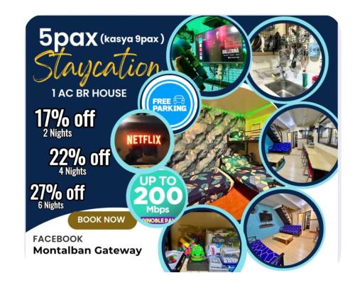 5pax 200mbps Netflix Videoke Parking Games Grill