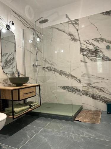 淋浴間, U San Petru -Locations de chambres in 澤瓦科