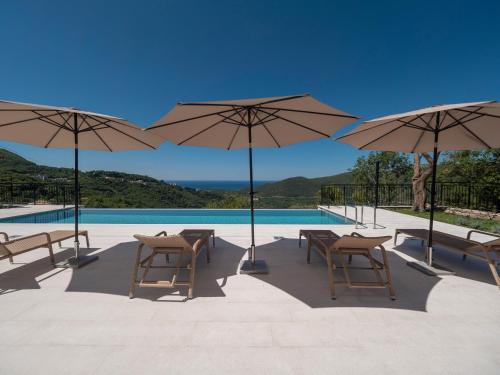 Villa Zvis Sea View with Private Pool & Peaceful Stay in Seoca