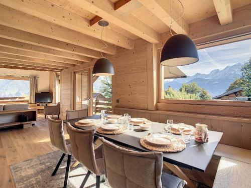 Duplex neuf avec terrasse face au Mont Blanc, 3 chambres et mezzanine, à 3 km du centre de Combloux - FR-1-560-65 - Location saisonnière - Combloux