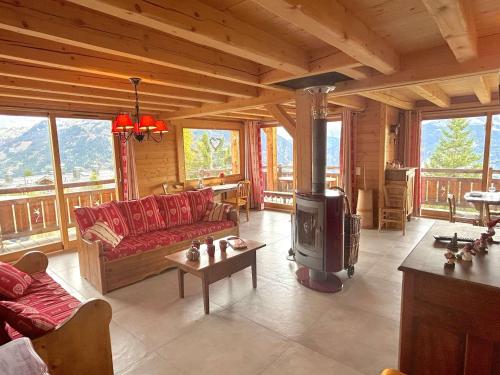 Chalet individuel Les Saisies pour 12 pers., superbe vue Mont Blanc - FR-1-594-334 gîte à louer Le Platon