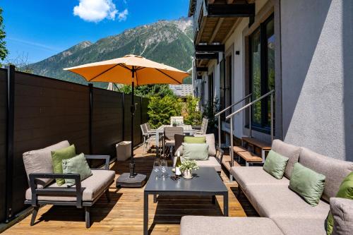 ระเบียง/ชานเรือน, Residence Les Chamois in เลอ ลิเร