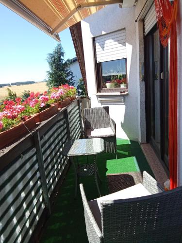 Balkons/terase, Haus Carmen in Lossatal