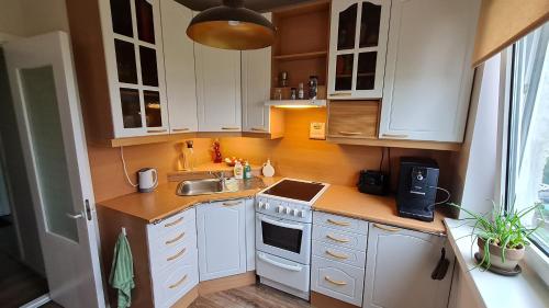 Kitchen, Stylish Studio with Panoramic Views in Haabersti