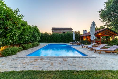 Viesnīcas āriene, Villa Lavandis with Jacuzzi and 50m2 Pool in Donji Vinjani