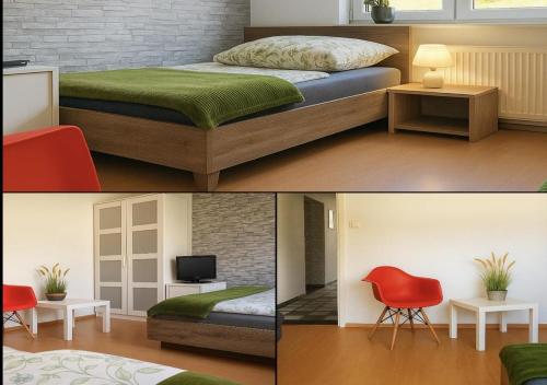 1 queen bed, 1 twin bed