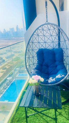 Azizi Rivieira Meydan, Dubai Luxury Studio with Burjkhalifa and Pool views, Dubaj (zdjęcie 7)