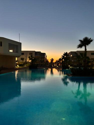 Sidi Rahal Blue Beach in 希迪拉哈尔