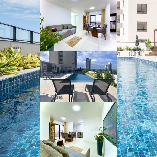 Apto A 300m PRAIA e 8min Beto Carreiro c Vista Mar Incrível Ar Condicionado Churrasqueira privativa Condo Completo com Piscina Academia ao Ar livre Sauna Playground Portaria 24H e Vaga privativa de Garagem Reserve Agora e Viva essa Experiência