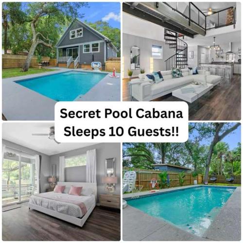 Secret Pool Cabana- Mins to Downtown and Beach