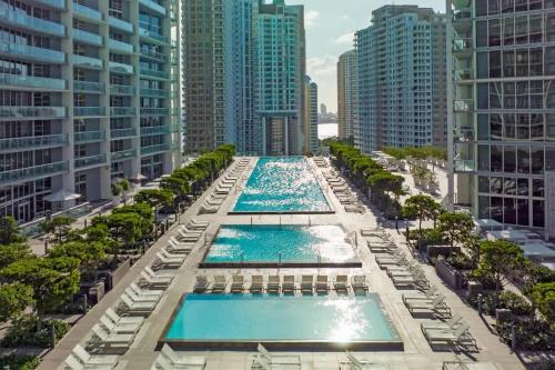 Penthouse ICON W hotel WaterViews balcony Brickell in Miami, USA
