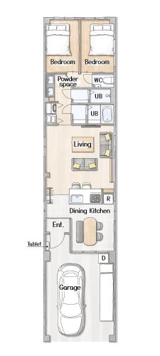 Two-Bedroom Townhouse room in Villa Monica