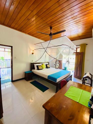 1 double bed