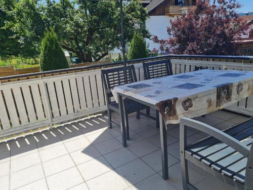 Balkon/teras, Ferienhaus Falkenstein in Frauenau