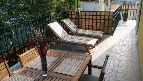 Erkély/terasz, Apartments Vukovic in Stari Grad