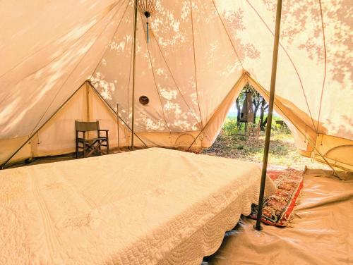 Glamping Grignan 2 tentes 40m2 9 personnes vue exceptionnelle in Réauville